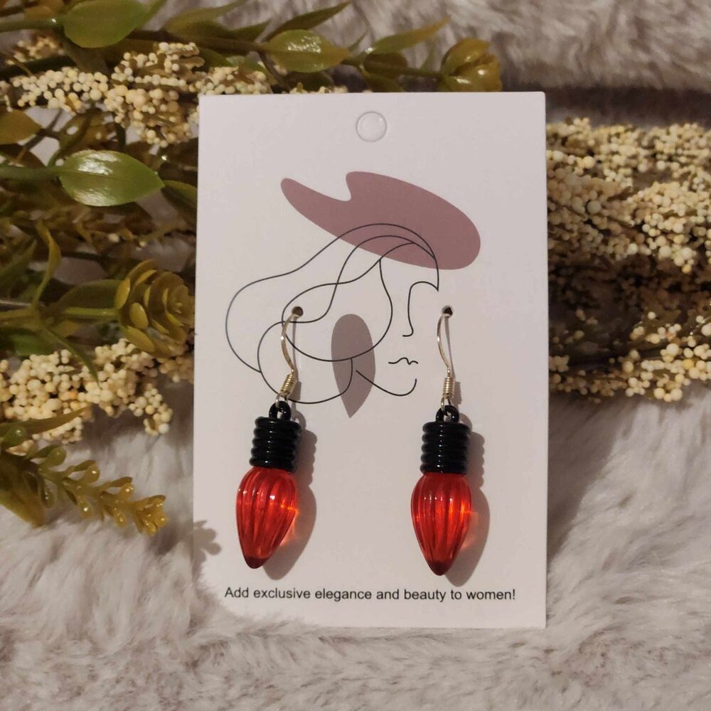 Christmas Bulb Dangle Earrings